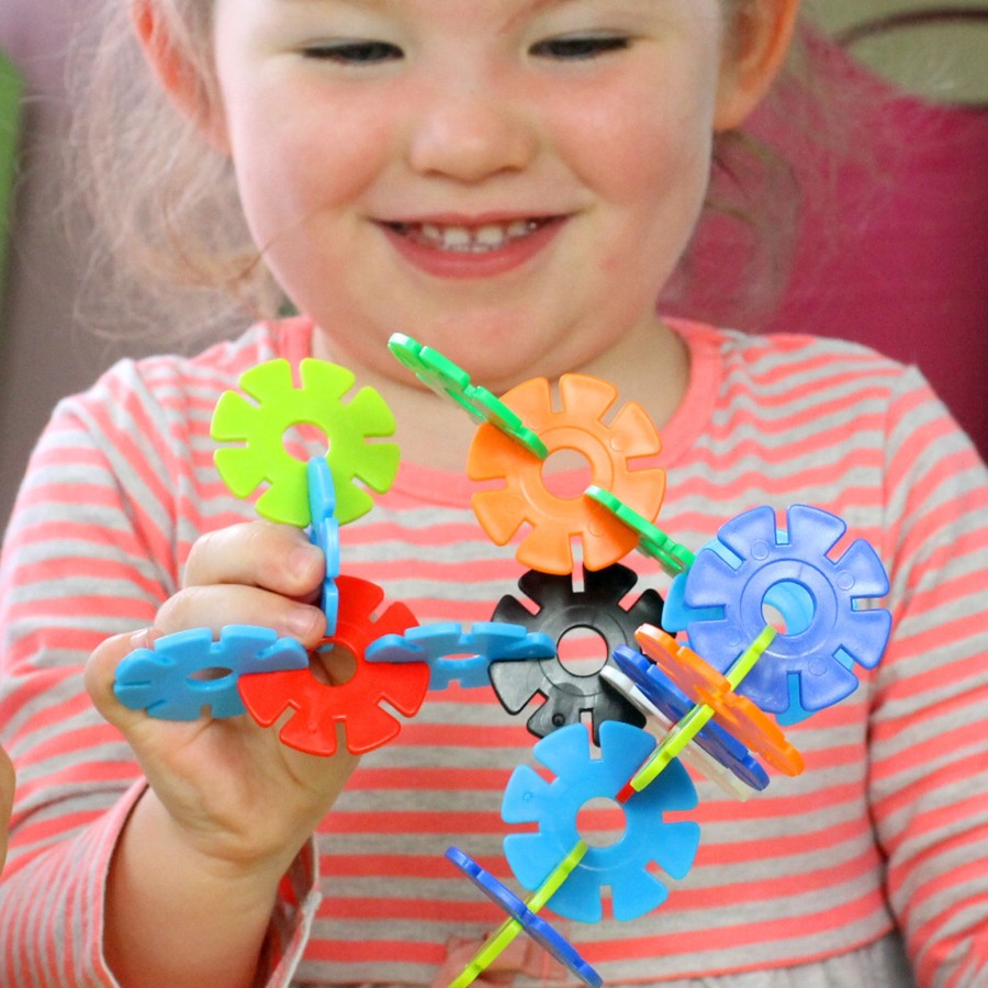 Construction Talking Turtle | 100Pc Construction Set Interlocking Discs