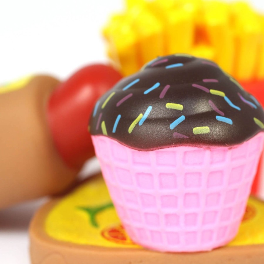 Messy Play Talking Turtle | 4Pc Food Themed Bath Toys