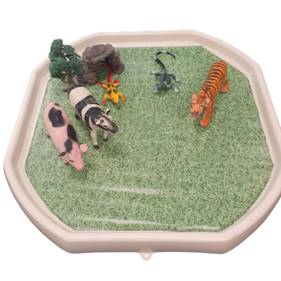 Messy Play Talking Turtle | Tuff Tray Mat - Grass
