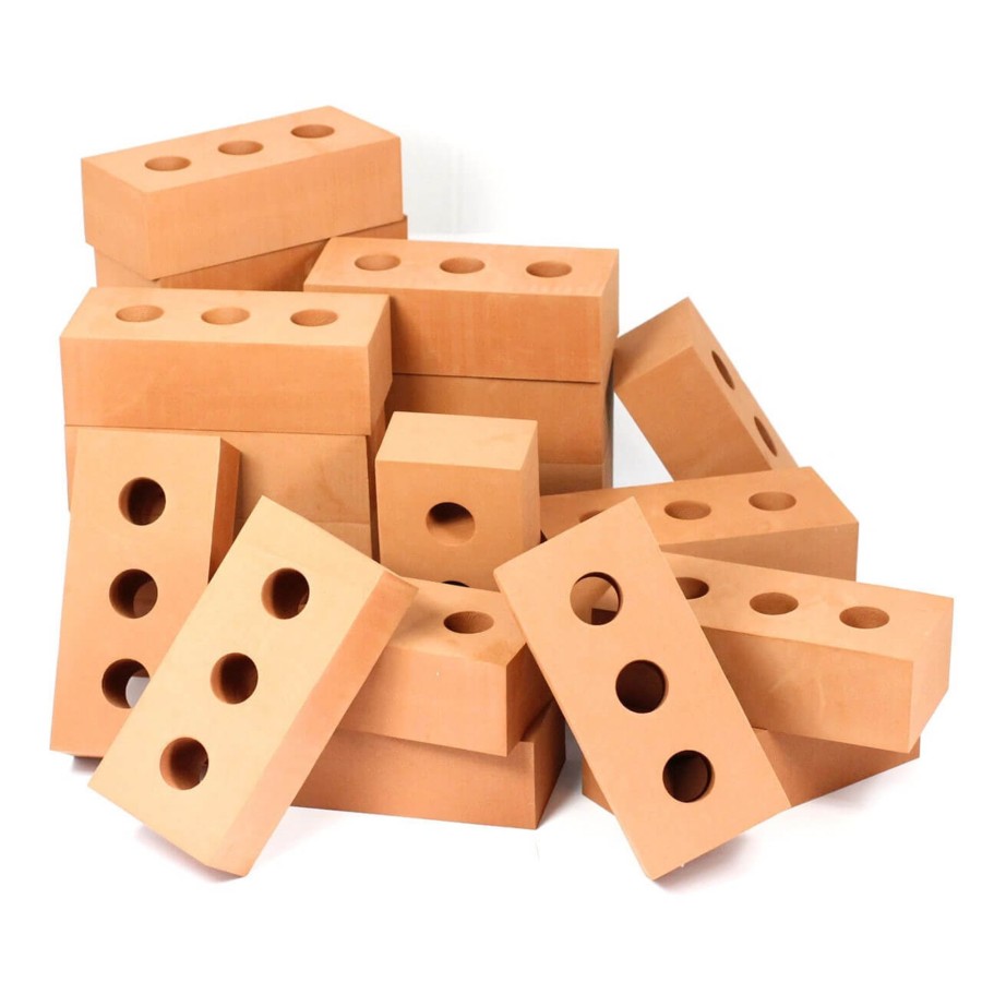 Construction Talking Turtle | Realistic Foam Bricks - 100 Pack